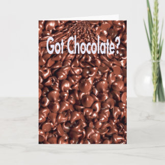 Chocolate Amantes de la Tarjeta Única de Saludo de
