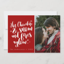 Chocolate caliente y nieve Cosmoso diseño de vacac