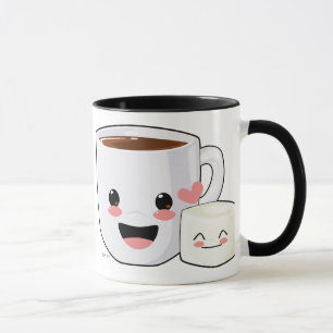 Chocolate caliente y taza de las melcochas