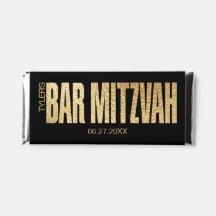 Chocolate Candy Elegante BAR MITZVAH Hershey Bar