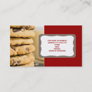 Chocolate Chip Cookies Tarjetas de Negocios