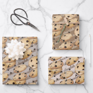 Chocolate Chip Cookies Tejido Regalo Papel