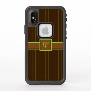 Chocolate con Funda impermeable Lime Pinstripes