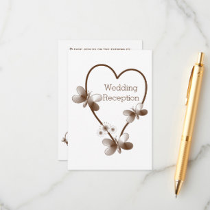 Chocolate Corazón Y Mariposas Recepción De Boda