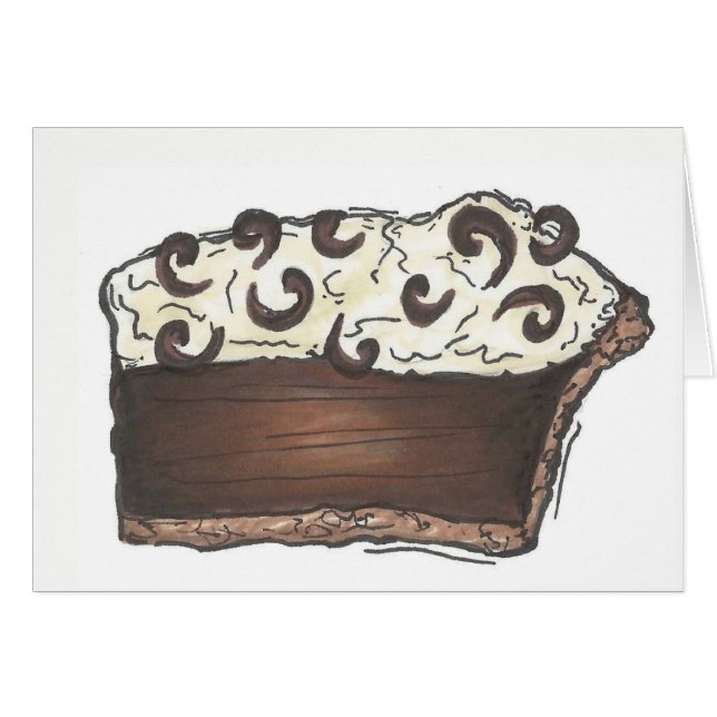 Chocolate Cream Diner Pie Slice Foodisere (Anverso (Horizontal))