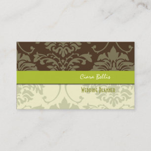 Chocolate Damask, tarjetas de visita para planific