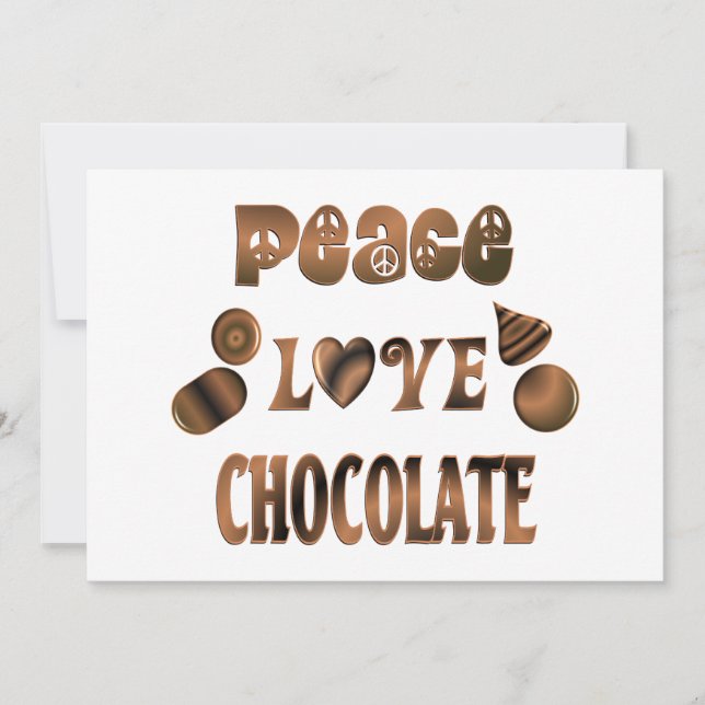Chocolate de amor por la paz (Anverso)