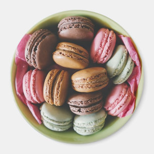 Chocolate e imán rosado del refrigerador de los