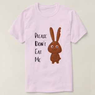 Chocolate Easter Bunny Camiseta Graciosa