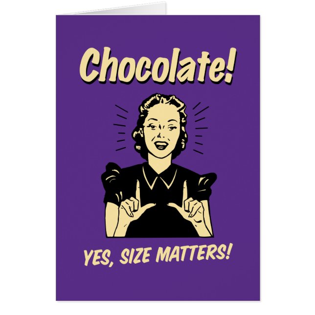 Chocolate: El tamaño importa (Frente)