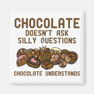 Chocolate Entiende Imán de Nevera Divertido