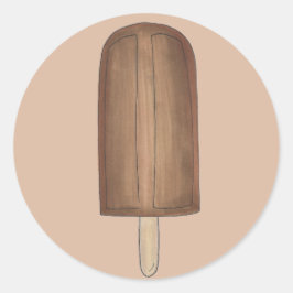Chocolate Fudge Fudgesicle Popsics Pegatinas