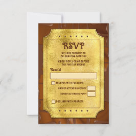Chocolate Golden Ticket Bar Mitzvah RSVP
