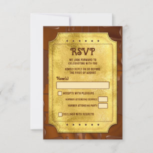 Chocolate Golden Ticket Bar Mitzvah RSVP