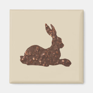 Chocolate, imán de conejo de Pascua