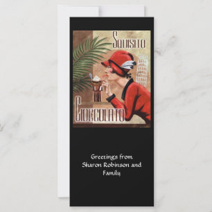 Chocolate italiano Squisito Cioccolato en rojo