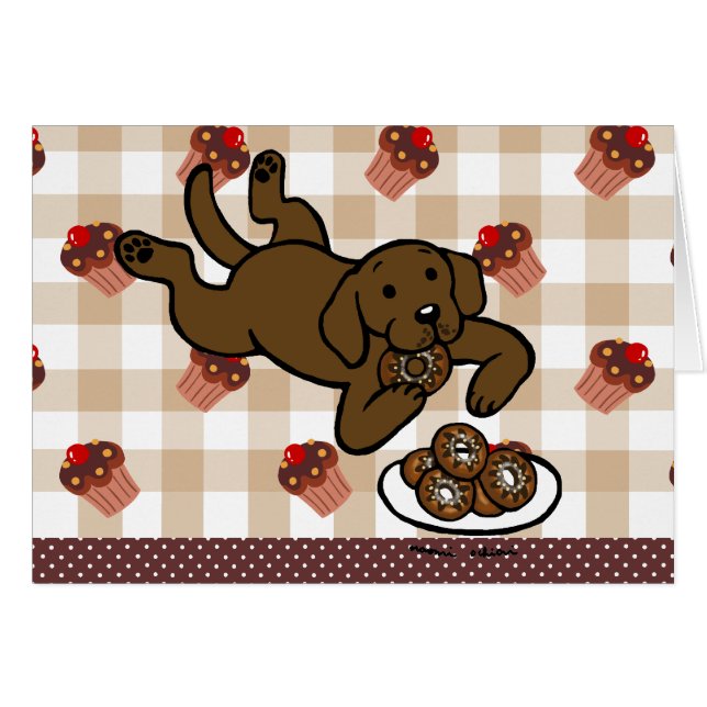 ¡Chocolate Labrador y buñuelos! (Anverso (Horizontal))