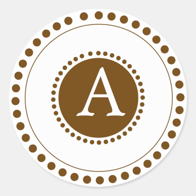 Chocolate marrón - sellos para sobres personalizad (Anverso)