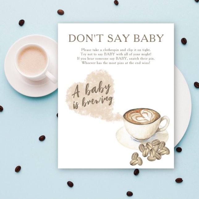 Chocolate no, bebé sí - Póster de ducha de café pa (Subido por el creador)