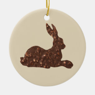 Chocolate, ornamento de conejo de Pascua