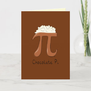 Chocolate pi - Tarjeta de felicitación de la