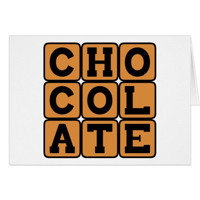 Chocolate, Postre Dulce (Anverso (Horizontal))