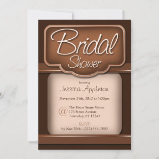 Chocolate rico : Invitaciones a la ducha de novia