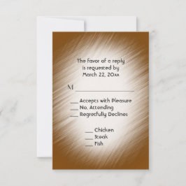 Chocolate RSVP con menú