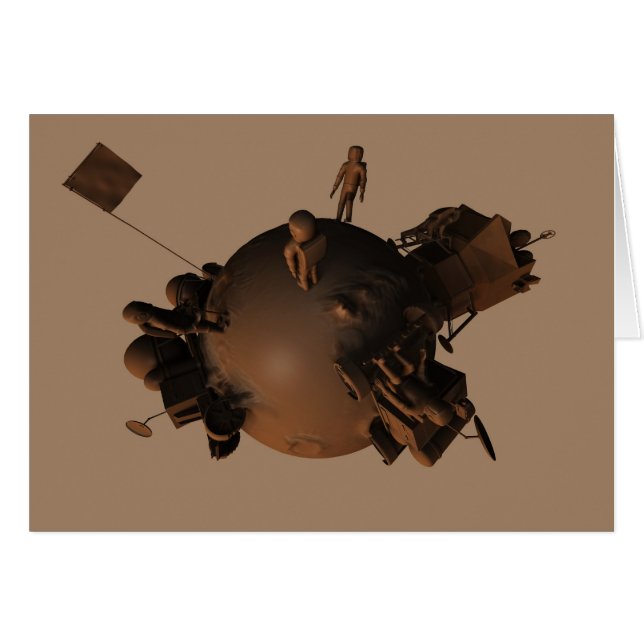 Chocolate Space 4 Card (Anverso (Horizontal))