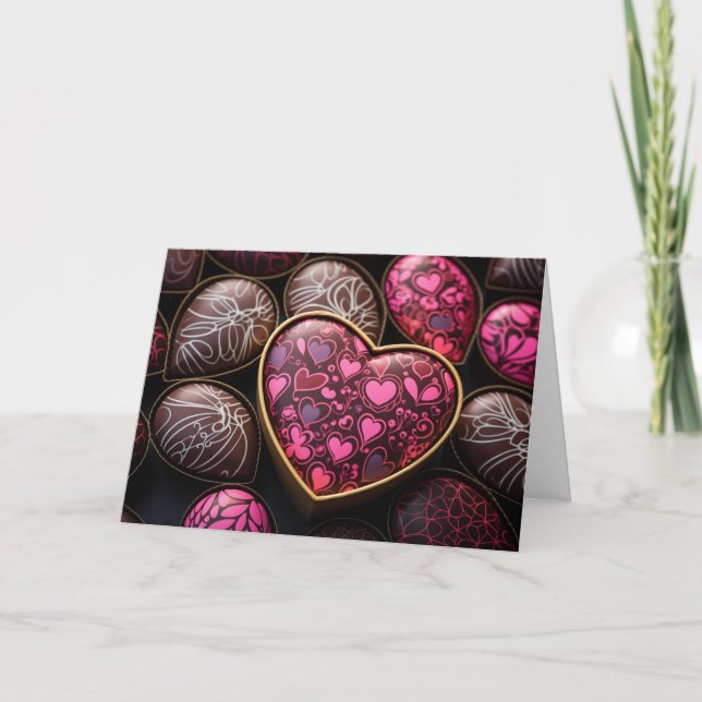 Chocolates con forma de corazón (Anverso)