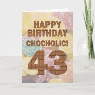 Chocololic 43.ª tarjeta de cumpleaños