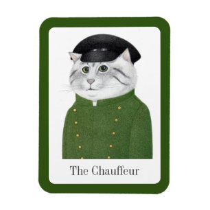 CHOFER CAT 3x4 Imán Flexible + Texto