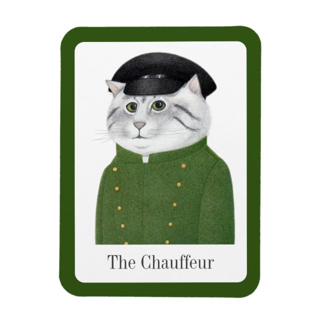 CHOFER CAT 3x4 Imán Flexible + Texto (Vertical)