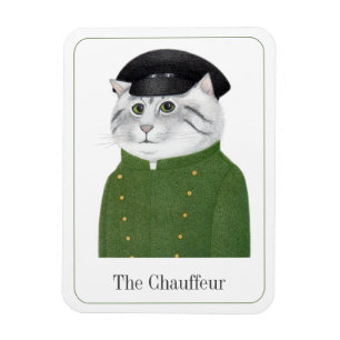 CHÓFER CAT 3x4 Imán Flexible + Texto II