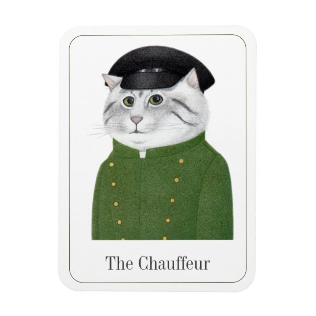 CHÓFER CAT 3x4 Imán Flexible + Texto II (Vertical)