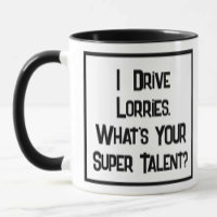 Chofer de camión Super Talento. Dos tazas de café