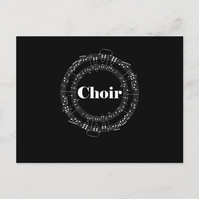 Choir Chorus Choral Music Conductor Notas de regal (Anverso)