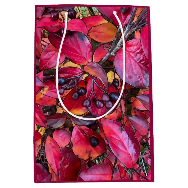 Chokecherries de otoño - Bolsa de regalo media (Anverso)