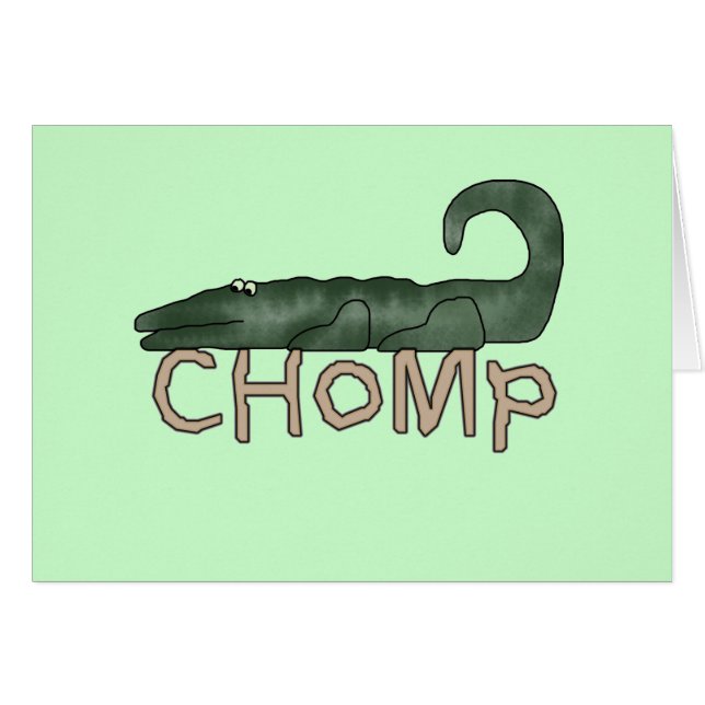 Chomp las camisetas y los regalos del cocodrilo (Anverso (Horizontal))