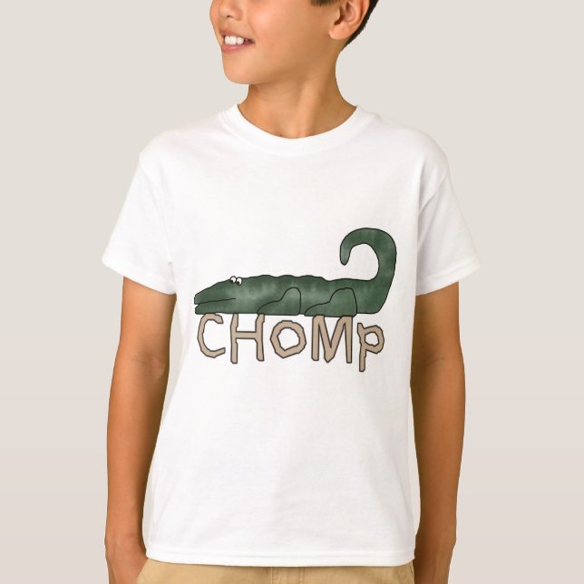 Chomp las camisetas y los regalos del cocodrilo (Anverso)