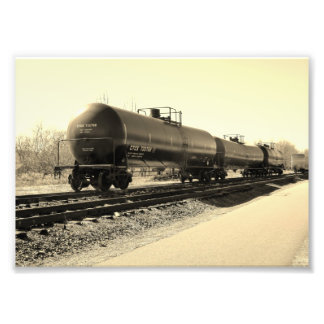 ¡Choo-Choo! Impresión fotográfica en blanco y negr
