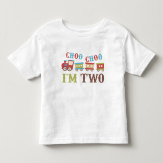 Choo Choo Soy camiseta de dos cumpleaños