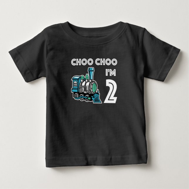 Choo Choo Tengo 2 camisetas de Guay Train para niñ (Anverso)