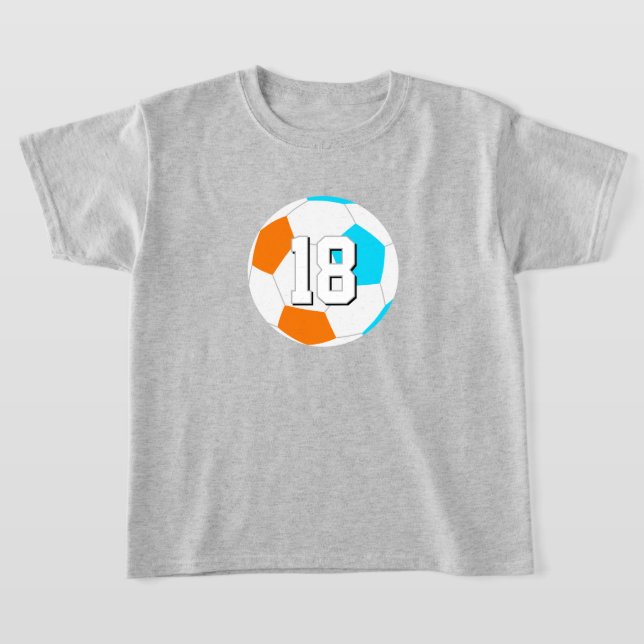 Choose ANY team colors w jersey number soccer (Distribución)