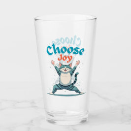 Choose Joy-Tiger Drinking Glass