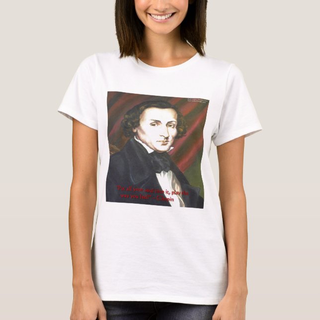 Chopin Cómo Tocar Regalos Tarjetas y Camisetas (Anverso)