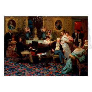 Chopin que juega el piano