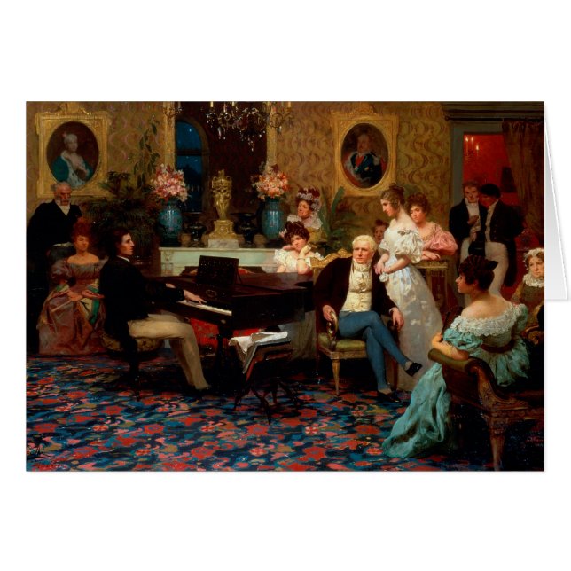 Chopin que juega el piano (Anverso (Horizontal))