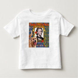 Chopin vivía en París. Camisetas para niños pequeñ