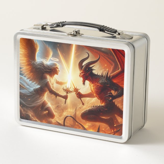 Choque celeste: rojo y oro (Anverso)